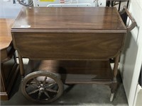 Henkel- Harris Mahogany serving cart.