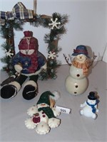 Snowmen Lot - weath, decor, etc.