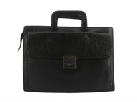 Dolce & Gabbana Black Leather Briefcase