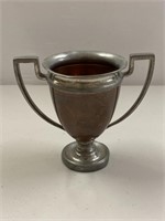 Vintage 2 tone metal Two-Handle Trophy Cup