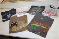 LOT OF SIX NOVELTY T-SHIRTS