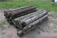 (2) Bundles Round Wood Post, Approx 8Ft