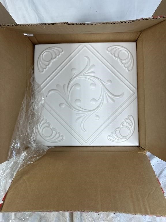 Box of Styrofoam design drop tile ceiling panels