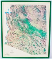 Kistler Graphics Topographical 3D Map Arizona