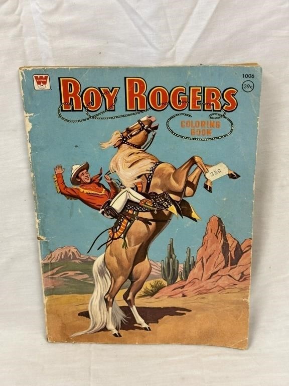 Authentic Vtg. Roy Rogers Coloring Book