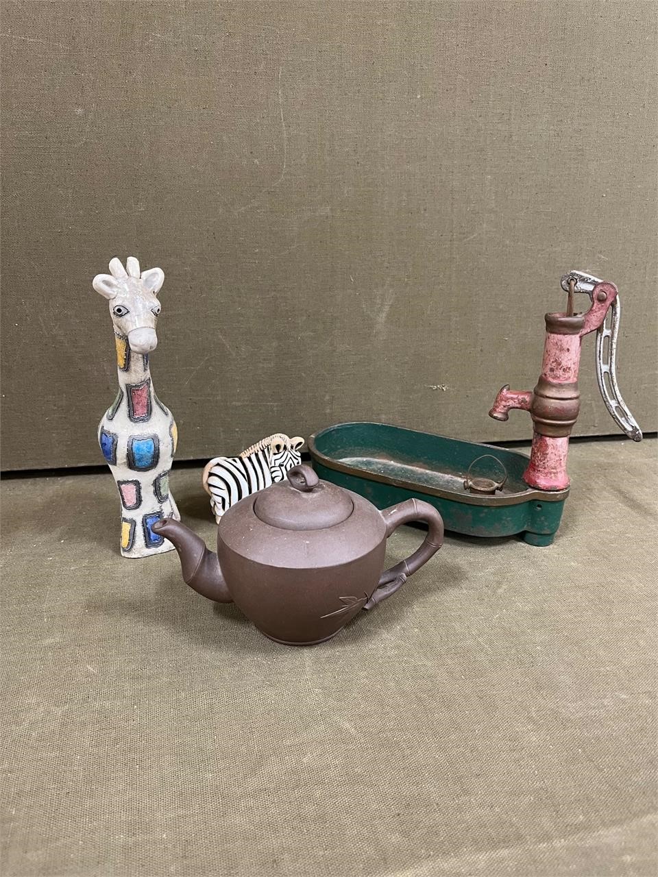 Antique Cast Iron Watering Spout Toy
