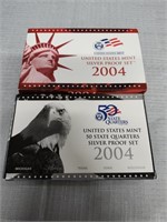 2 US Mint Silver Proof Sets. 2004