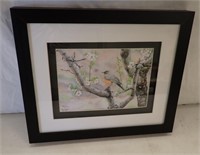 JON CRANE PRINT OF "ROBIN", 2013, FRAMED &