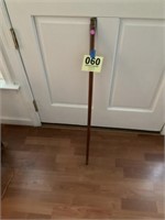 Walking stick with brass top  possibly a blind