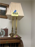 Double brass lamp