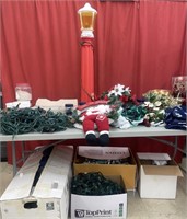 Large lot of Christmas decorations, ornaments,