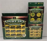 3x- JD Light Set & Ornament Sets NIB