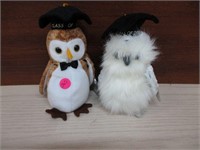 2 Graduation Owls from Ty - Wisest & 2004