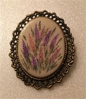 Hand painted broach