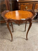 27" High Inlaid Side Table