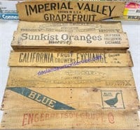 15 Vintage Wooden Crate Boards