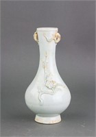 Chinese Yuan Pale Celadon Porcelain Yuhuchun Vase