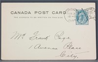 Canada 1899 One Cent Postal Stationery Card