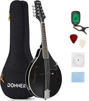 Donner A Style Mandolin Instrument Black Beginner