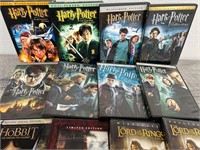 DVD Lot -Harry Potter, Lord of the Rings