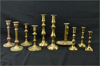 Grp 10 Brass Candlesticks