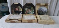 3 Edwin Knowles China Co. Collectors Plates. In