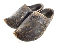 Old Dutch Carved Wooden Shoes