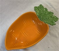 Ceramic Carrot Dish 9" Easter Decor Japan