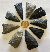 (9) Native American Arrowheads