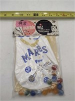 Vintage Marble Wiz Glass Marbles & Pouch
