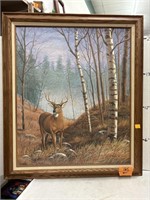 Framed Signed Print Buck / Deer