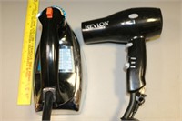 Iron and Hair Dryer