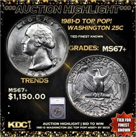 ***Auction Highlight*** 1981-d Washington Quarter