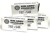 80 Rds Red Army Standard 7.62x54mm 148 Gr FMJ