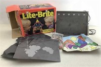 Vtg Lite- Brite w/ original box pegs and sheets