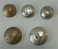 Boston and Maine railroad buttons