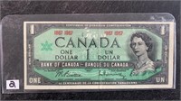 1967 Canadian 1 Dollar Bill w/o Serial Number