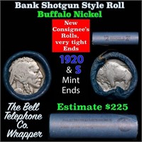 Buffalo Nickel Shotgun Roll in Old Bank Style 'Bel