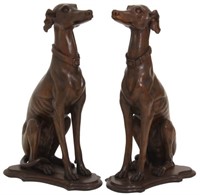 Pr. Figural Carved Whippets
