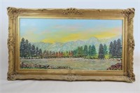 Original J. G. Harris, 1974 Landscape Artwork