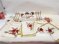 Lot of Table Linens Reds