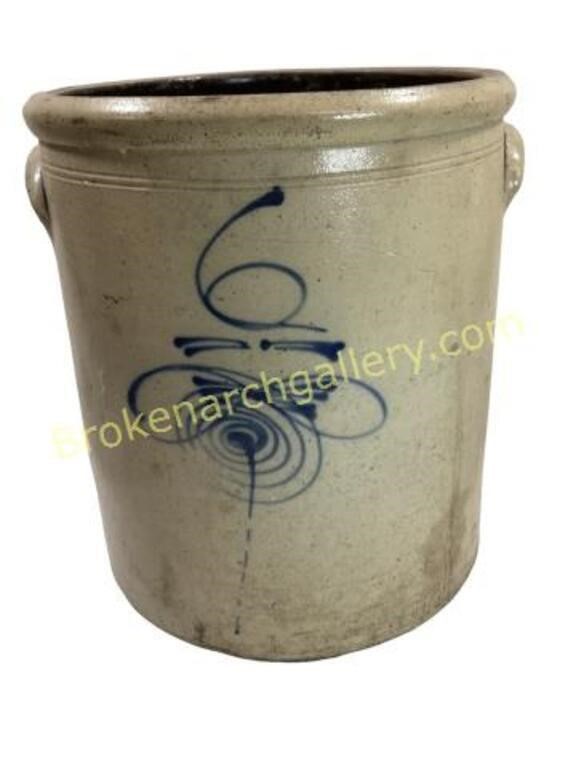 Six Gallon Saltglaze Bee Sting Crock