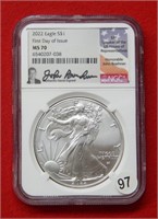2022 American Eagle NGC MS70 1 Ounce Silver