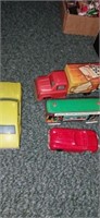 Lot with 4 Japan made toys 3 tin toys 1 plastic