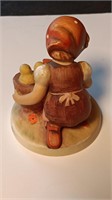 3" x 3.5" Tall Vintage Hummel "Chic Girl". Signed.