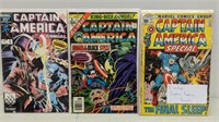 3 Vintage Captain America Annuals