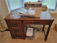 BROTHER SQ9285 SEWING MACHINE, SEWING DESK,