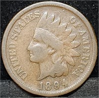 1894 Indian Head Cent, Better Date