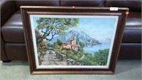Oil On Canvas  Framed 32 X28 Signed E Piche
