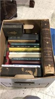 Box lot of books, includes newer & older books,